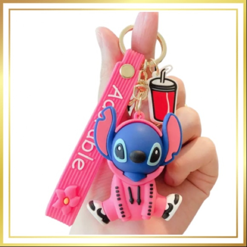 NEW 💕 DISNEY’S Stitch PINK Keychain